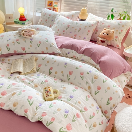 91家纺网 家纺一手货源 找家纺 （总）漫仙阁 2024新款印花普通款四件套