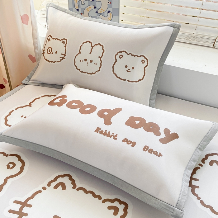 91家纺网 家纺一手货源 找家纺 博雅 2024新款1200D大版牛奶冰丝席 消消乐