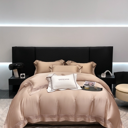 91家纺网 家纺一手货源 找家纺 （总）若未家居 LOVEWE HOUSE 2025新款进口天丝意式镂空工艺高端套件--威尔士