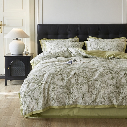 千朵森 2024新款A类全棉拼角印花四件套（风格一） 木果