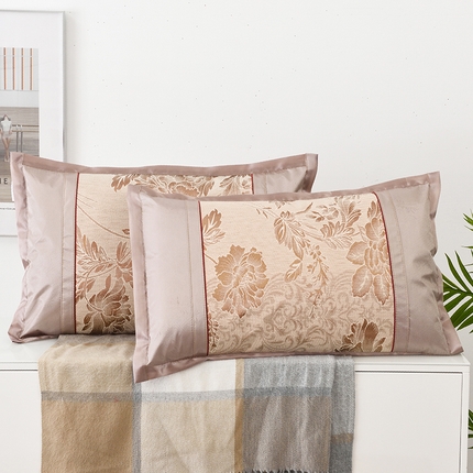 91家纺网 家纺一手货源 找家纺 丹兰 2025新款夏季凉席枕套成人藤枕芯套单人冰丝枕头套夏天凉爽竹席枕套 冰丝方枕套