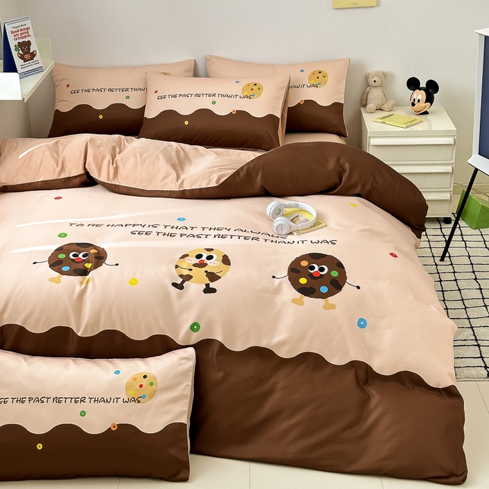 91家纺网 家纺一手货源 找家纺 摩卡家纺 2024新品春夏新品冰丝套件趣多多