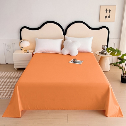 91家纺网 家纺一手货源 找家纺 （总）情煊家纺 2024新款全棉斜纹直角床单系列-纯色款