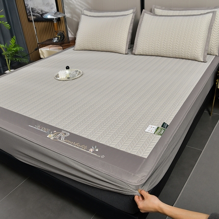 91家纺网 家纺一手货源 找家纺 （总）小牛席业 2024新款CR冷感乳胶席（床笠款）凉席藤席冰藤席冰丝席竹席乳胶席乳胶凉席凉感豆豆席