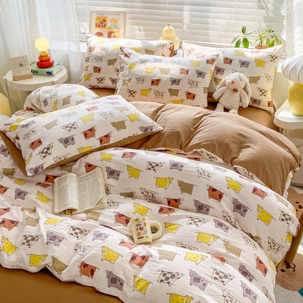 91家纺网 家纺一手货源 找家纺 （总）漫仙阁 2024新款印花普通款四件套