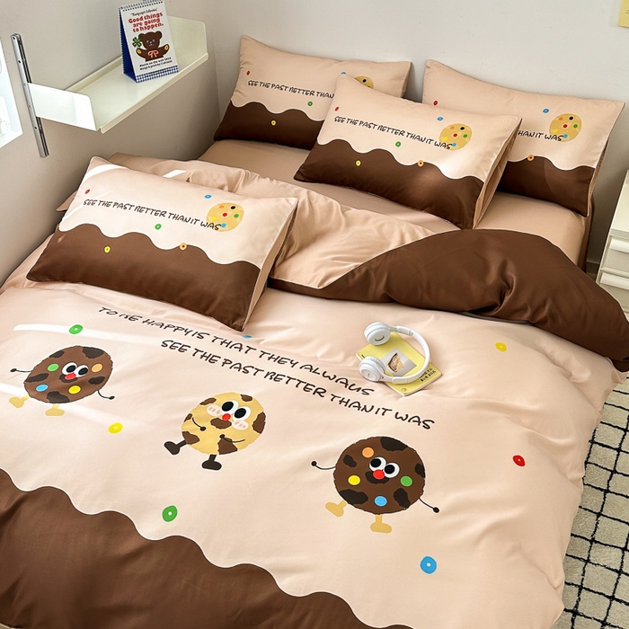 91家纺网 家纺一手货源 找家纺 摩卡家纺 2024新品春夏新品冰丝套件趣多多