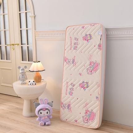 91家纺网 家纺一手货源 找家纺 宝贝优选 2024新款A类针织棉三丽鸥床垫 立体美乐蒂-粉