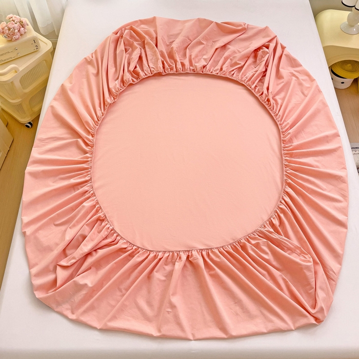 91家纺网 家纺一手货源 找家纺 梦家居 2024新款全棉水洗棉刺绣单床笠 9 桃粉