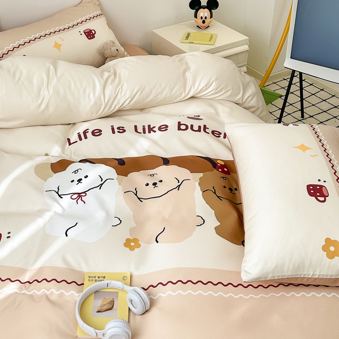 91家纺网 家纺一手货源 找家纺 摩卡家纺 2024新品春夏新品冰丝套件法棍