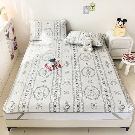 91家纺网 家纺一手货源 找家纺 （总）倾慕2024新款时尚风凉感冰丝席