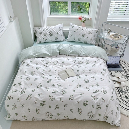 91家纺网 家纺一手货源 找家纺 （总）梵克保罗 2024新款13372全棉小清新四件套