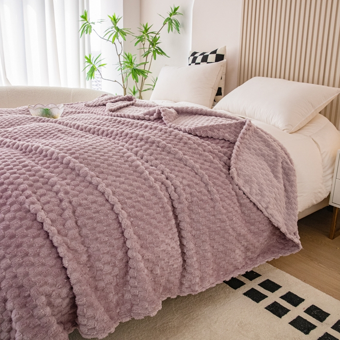 91家纺网 家纺一手货源 找家纺 卡琪曼 2025新款高克重金龟绒牛奶绒毛毯毯子 豆沙