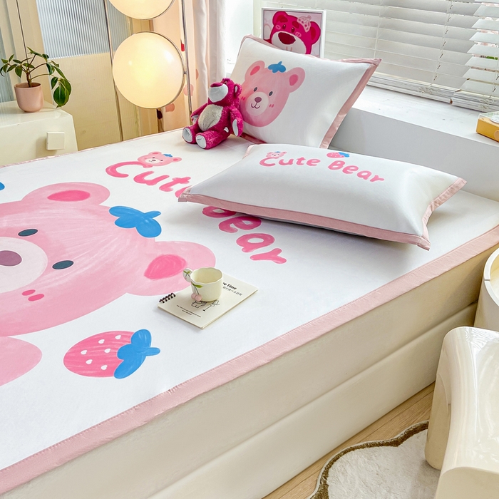 91家纺网 家纺一手货源 找家纺 （总）博雅 2024新款1200D大版牛奶冰丝席