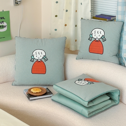 91家纺网 家纺一手货源 找家纺 （总）多米家居 2024新款卡通多功能抱枕被Amy小窝抱枕被