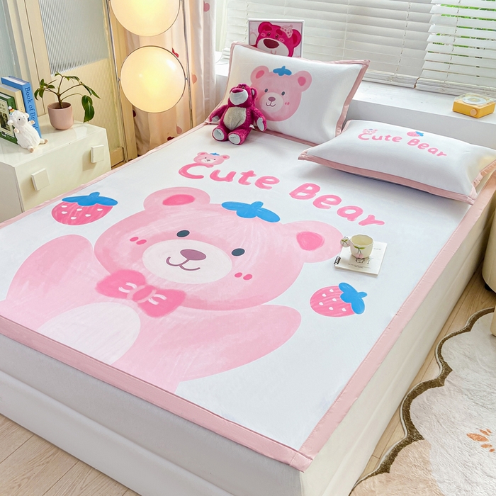 91家纺网 家纺一手货源 找家纺 （总）博雅 2024新款1200D大版牛奶冰丝席