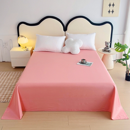 （总）情煊家纺 2024新款全棉斜纹直角床单系列-纯色款