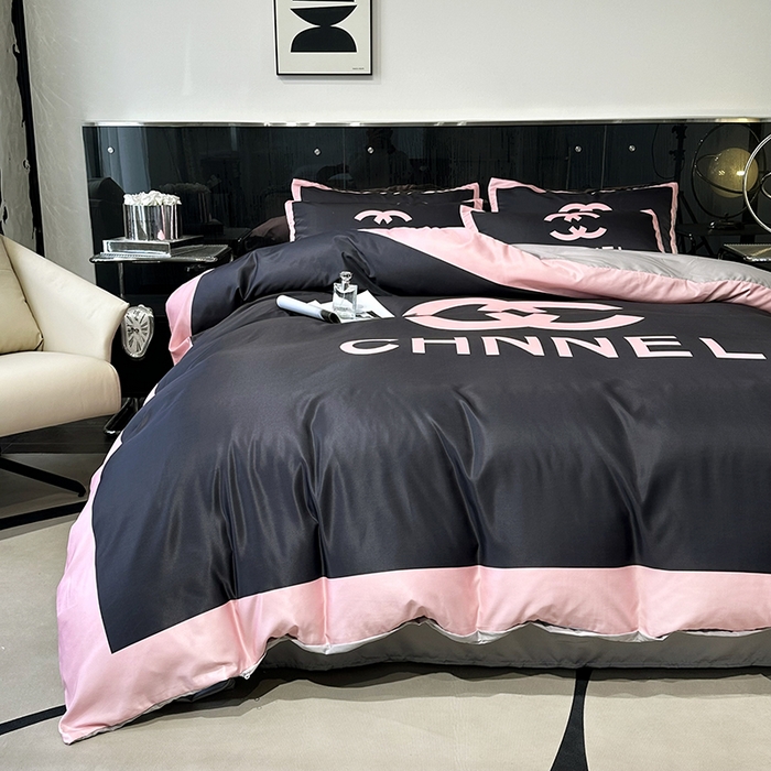 91家纺网 家纺一手货源 找家纺 摩卡家纺 2024新品水洗真丝轻奢系列黑粉香