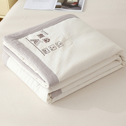 91家纺网 家纺一手货源 找家纺 （总）爱宝被业 2025新款水洗针织棉无染被夏被被芯直播爆款