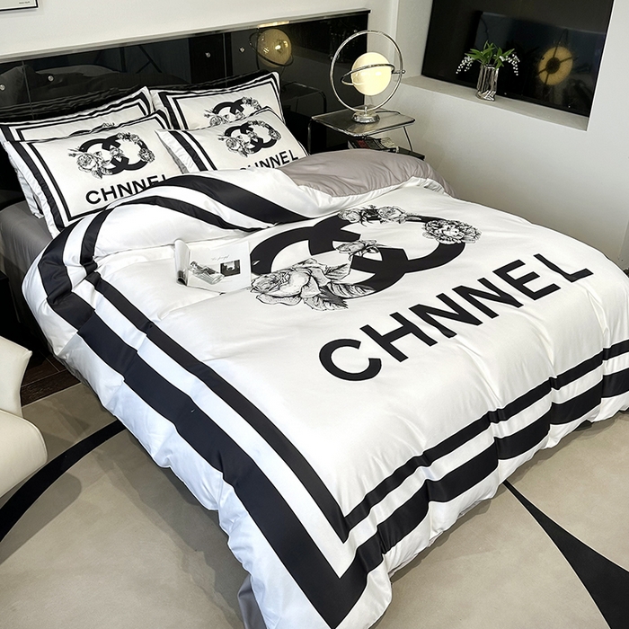 91家纺网 家纺一手货源 找家纺 摩卡家纺 2024新品水洗真丝轻奢系列黑白香