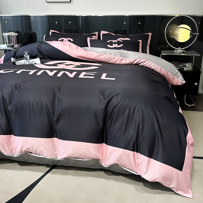 91家纺网 家纺一手货源 找家纺 摩卡家纺 2024新品水洗真丝轻奢系列黑粉香