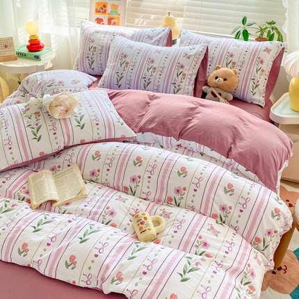 91家纺网 家纺一手货源 找家纺 （总）漫仙阁 2024新款印花普通款四件套