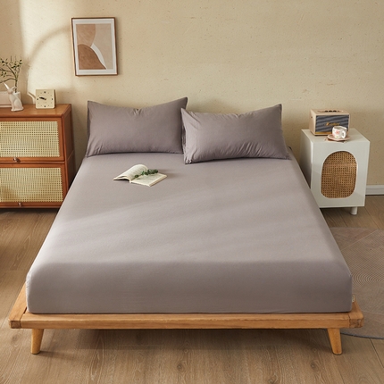 91家纺网 家纺一手货源 找家纺 （总）暖阳 2025新款A类无印风防水床笠 单床笠