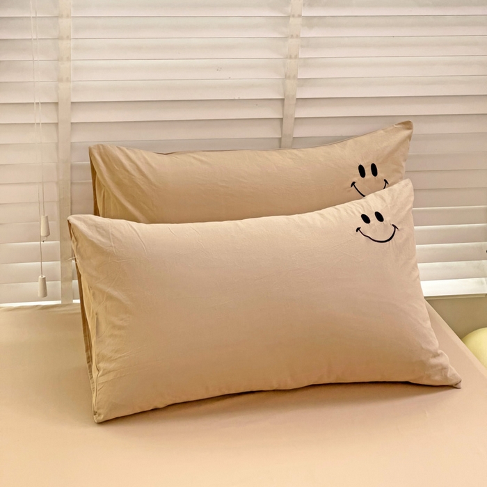 91家纺网 家纺一手货源 找家纺 梦家居 2024新款全棉水洗棉刺绣单床笠 10 浅咖