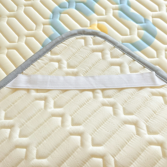 91家纺网 家纺一手货源 找家纺 沐慕 2024新款小清新印花乳胶凉席 恐龙宝贝