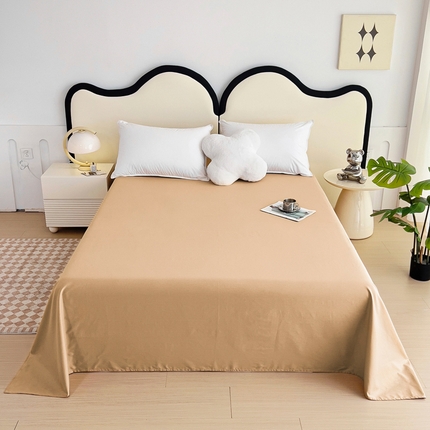 91家纺网 家纺一手货源 找家纺 （总）情煊家纺 2024新款全棉斜纹直角床单系列-纯色款