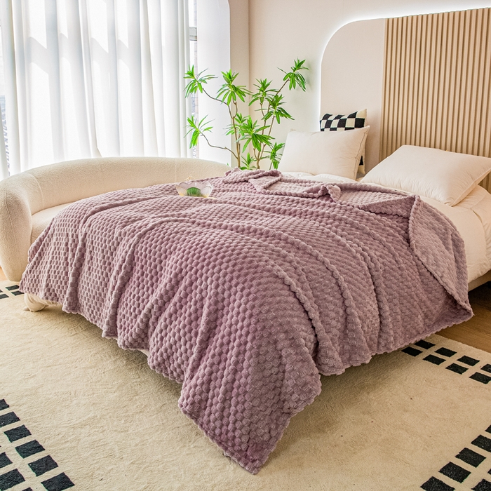 91家纺网 家纺一手货源 找家纺 卡琪曼 2025新款高克重金龟绒牛奶绒毛毯毯子 豆沙