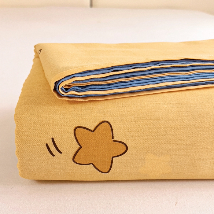 91家纺网 家纺一手货源 找家纺 情煊家纺 2024新款全棉斜纹直角床单系列-印花款 甜星