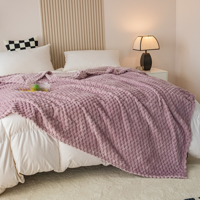 91家纺网 家纺一手货源 找家纺 卡琪曼 2025新款高克重金龟绒牛奶绒毛毯毯子 豆沙