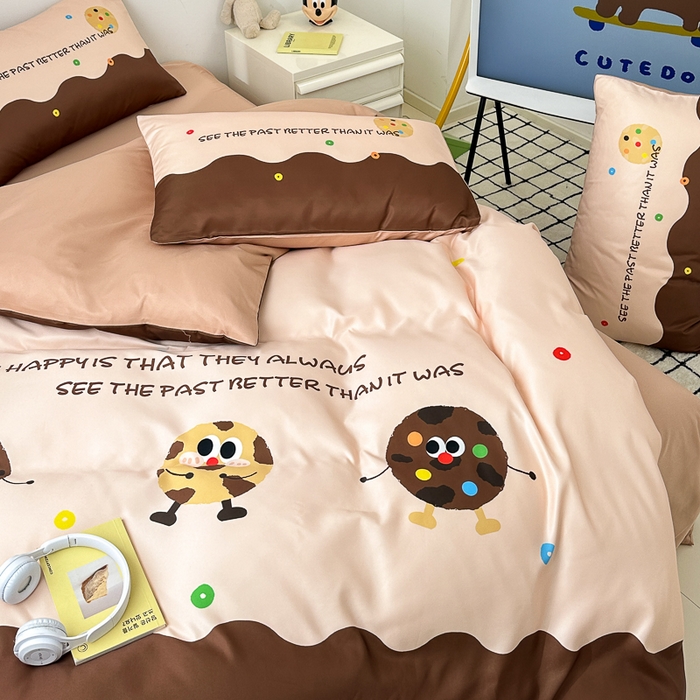 91家纺网 家纺一手货源 找家纺 摩卡家纺 2024新品春夏新品冰丝套件趣多多