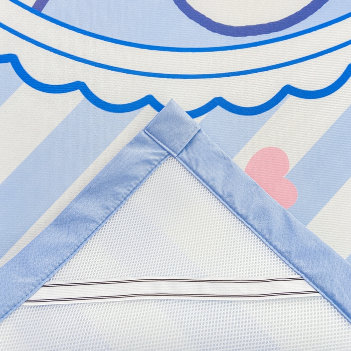 91家纺网 家纺一手货源 找家纺 博雅 2024新款1200D大版牛奶冰丝席 条纹兔