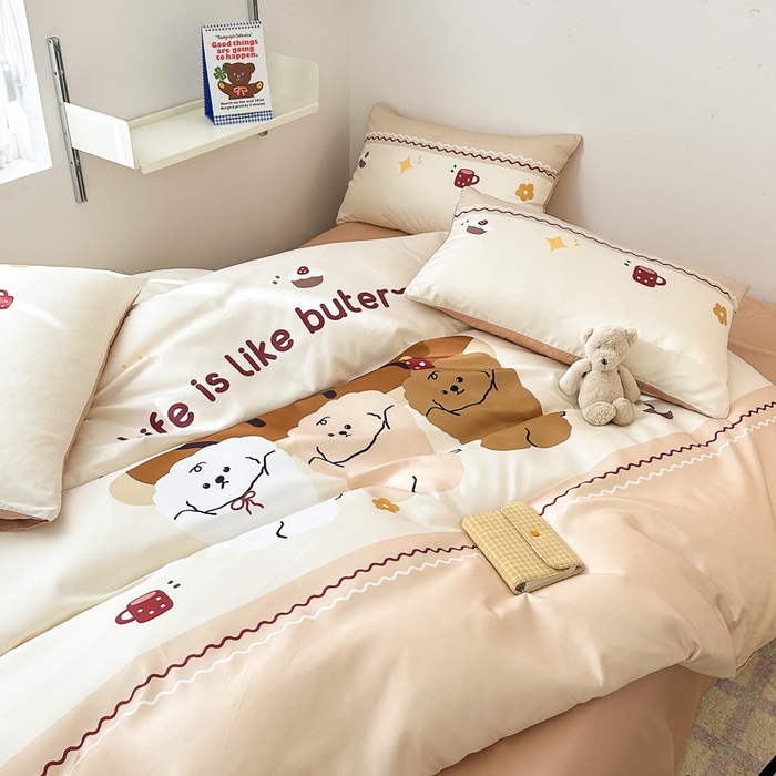 91家纺网 家纺一手货源 找家纺 摩卡家纺 2024新品春夏新品冰丝套件法棍