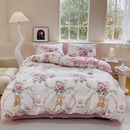 91家纺网 家纺一手货源 找家纺 （总）玖琳家纺  2025新款40s贡缎纯棉13372四件套