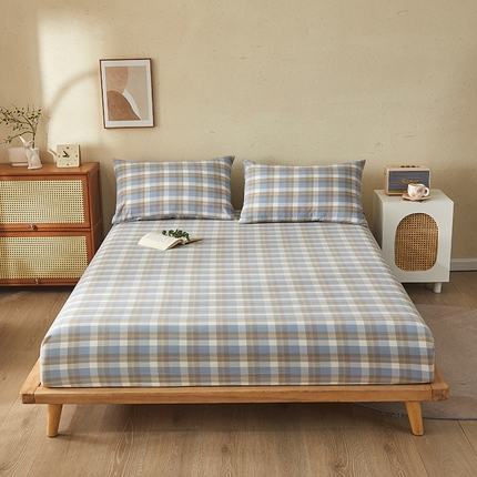 91家纺网 家纺一手货源 找家纺 （总）暖阳 2025新款A类无印风防水床笠 单床笠