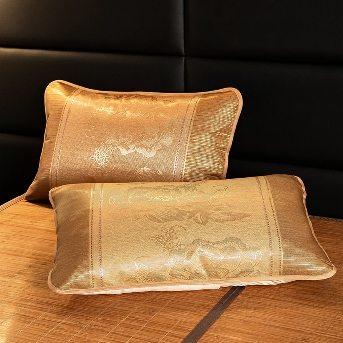 91家纺网 家纺一手货源 找家纺 丹兰 2025新品竹席冰藤凉席折叠双面藤席子夏季草席单人冰丝席 水墨年华