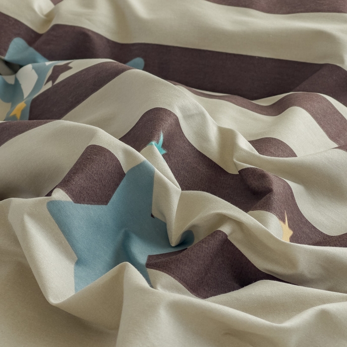 91家纺网 家纺一手货源 找家纺 金泰莱 2025新款全棉四件套纯棉四件套斜纹印花四件套 星愿