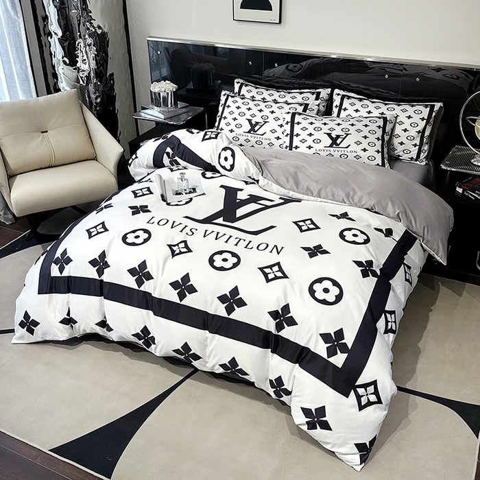 91家纺网 家纺一手货源 找家纺 摩卡家纺 2024新品水洗真丝轻奢系列路易白