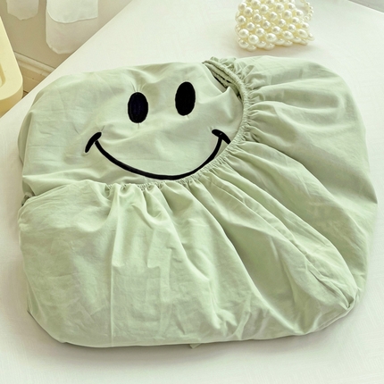 91家纺网 家纺一手货源 找家纺 （总）梦家居 2024新款全棉水洗棉刺绣单床笠