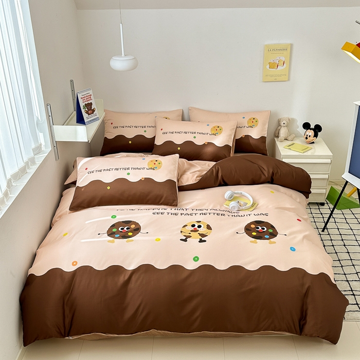 91家纺网 家纺一手货源 找家纺 摩卡家纺 2024新品春夏新品冰丝套件趣多多