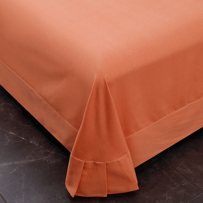 91家纺网 家纺一手货源 找家纺 润淳家居 2025新款全棉磨毛刺绣四件套 心动瞬间 靓桔