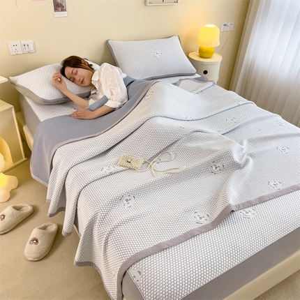 91家纺网 家纺一手货源 找家纺 （总）2025新款丝幔家纺多功能冰豆豆夏被床单