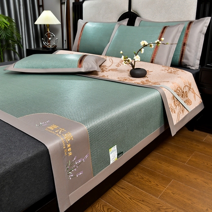 91家纺网 家纺一手货源 找家纺 （总）小牛席业-2024新款薰衣草冰藤席系列（冰藤席面）凉席藤席冰藤席冰丝席竹席乳胶席乳胶凉席凉感豆豆席