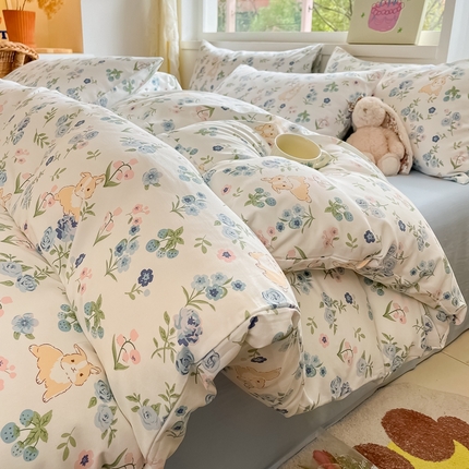 91家纺网 家纺一手货源 找家纺 （总）花伞家居 2025新款水洗棉印花四件套