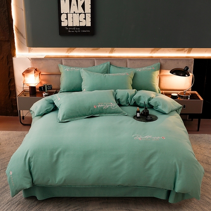 91家纺网 家纺一手货源 找家纺 （总）润淳家居 2025新款全棉磨毛刺绣四件套