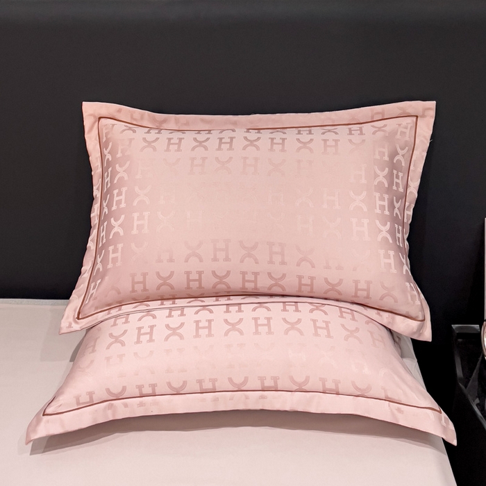 91家纺网 家纺一手货源 找家纺 丽卡家纺 2024新款60s贡缎提花水洗天丝夏被四件套-莫奈 莫奈-蔷薇粉