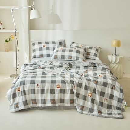 91家纺网 家纺一手货源 找家纺 （总）畅销被业 2024新款A类泡芙棉印花夏被