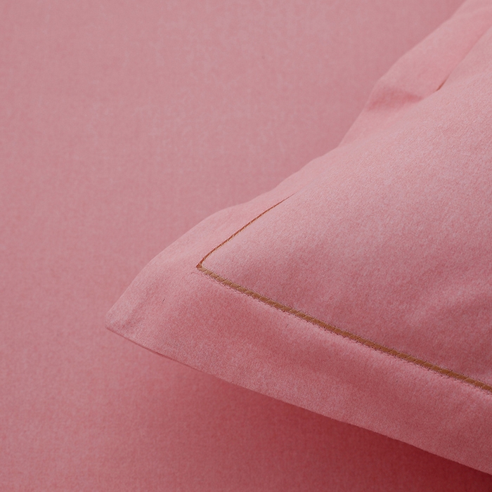 91家纺网 家纺一手货源 找家纺 润淳家居 2025新款全棉磨毛刺绣四件套 心动瞬间 粉玉